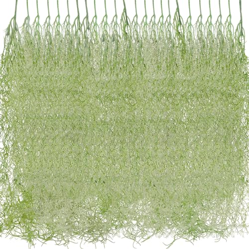 Cindeer 24 Pack Fake Spanish Moss Hanging, 43 Inch, Green - color: Green, size: 43 Inch