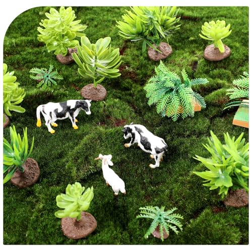 16 PCS Artificial Miniature Trees Realistic Mini Succulent Plants