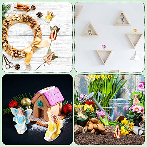 Jetec 10 Pcs Fairy Garden Fairies Figurines Miniature,Classic Color - color: Classic Color