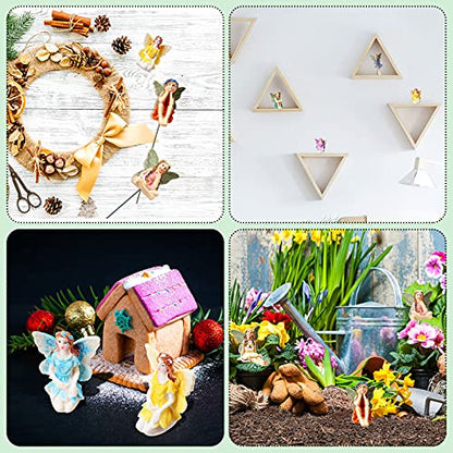 Jetec 10 Pcs Fairy Garden Fairies Figurines Miniature,Classic Color - color: Classic Color