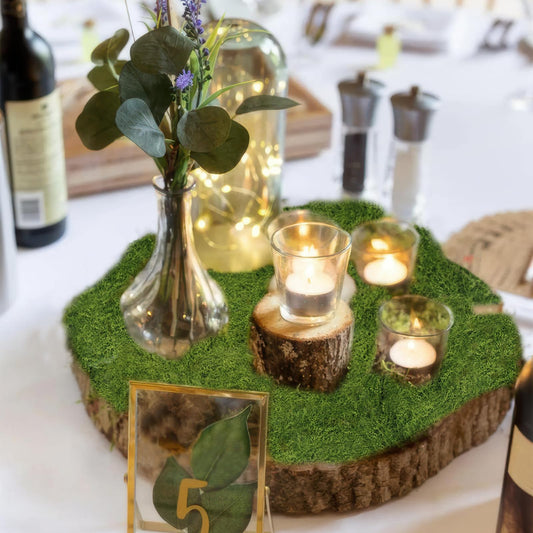 2 Pcs Fake Moss Table Runner Rolls for Decoration 4" x 47" Artificial Moss for Plants Indoor Green Faux Grass for Planters Crafts DIY Table Centerpieces Fairy Garden Floral Wedding 10 x 120cm - color: 2 Pcs Green, 4 X 47 Inch/10x120cm