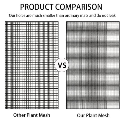 10 Pcs Flower Pot Hole Mesh Pad,11.89 x 7.91 Inch Plastic Mesh Sheet Drainage Netting for Plant Pots Bonsai DIY Potting Mat Eye Mesh Keep Soil from Flowing Away Bottom Grid Mat