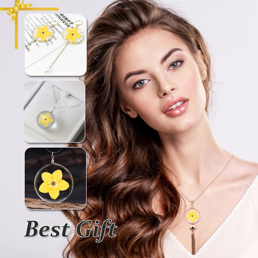 HEISENLIN Dried Forget Me Not Flowers, 60PCS Yellow, Natural, DIY Craft, Resin Jewelry, Candle, Card Making, Nail Art, Flower Ornaments - color: Forget Me Not-yellow